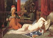 Jean Auguste Dominique Ingres Oadlisque with Female Slave (mk04) oil